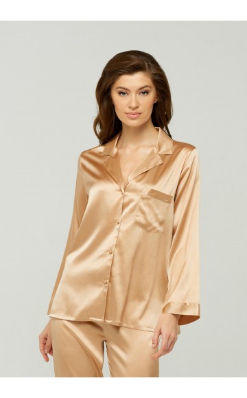 Блуза шелковая Marc & Andre Silk Caramel S22-00SS107