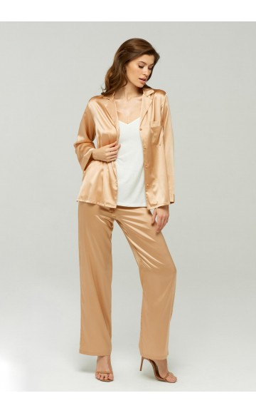 Блуза шелковая Marc & Andre Silk Caramel S22-00SS107
