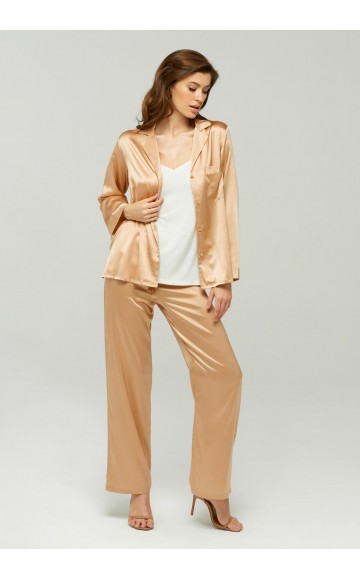 Брюки шелковые Marc & Andre Silk Caramel S22-00SS110