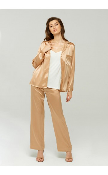 Брюки шелковые Marc & Andre Silk Caramel S22-00SS110