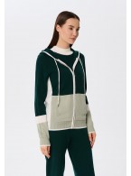 Джемпер на молнии с капюшоном Marc Andre Urban Block W25-00CH0714