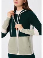 Джемпер на молнии с капюшоном Marc Andre Urban Block W25-00CH0714