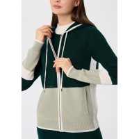 Джемпер на молнии с капюшоном Marc Andre Urban Block W25-00CH0714