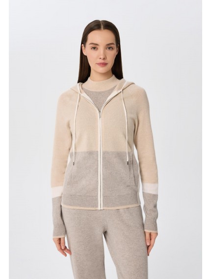 Джемпер на молнии с капюшоном Marc Andre Urban Block W25-00CH0614