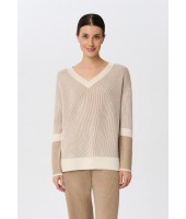 Джемпер с V-образным вырезом Marc Andre Ribbed Rhythm W25-00CH0816