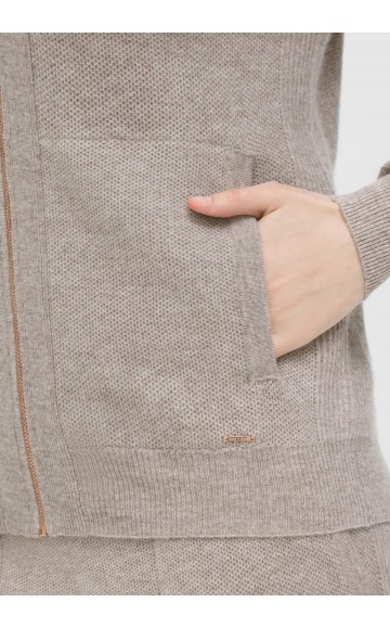 Джемпер на молнии с капюшоном Marc & Andre Layered Lines W26-00CH1114