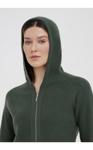 Джемпер на молнии с капюшоном Marc & Andre Layered Lines W26-00CH1014