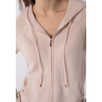 Джемпер на молнии с капюшоном Marc Andre Braided Elegance W24-00CH0214