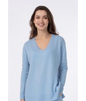 Джемпер с V-образным вырезом Marc Andre Braided Elegance W24-00CH0416