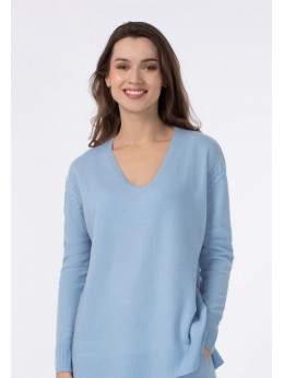 Джемпер с V-образным вырезом Marc Andre Braided Elegance W24-00CH0416