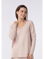 Джемпер с V-образным вырезом Marc Andre Braided Elegance W24-00CH0216