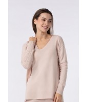 Джемпер с V-образным вырезом Marc Andre Braided Elegance W24-00CH0216