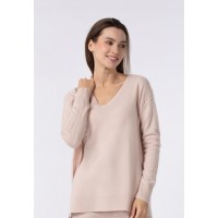 Джемпер с V-образным вырезом Marc Andre Braided Elegance W24-00CH0216