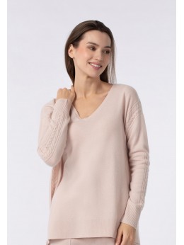 Джемпер с V-образным вырезом Marc Andre Braided Elegance W24-00CH0216
