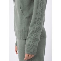 Джемпер на молнии с капюшоном Marc Andre Braided Elegance W24-00CH0114