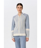 Джемпер на молнии с капюшоном Marc Andre Ribbed Rhythm W25-00CH0914
