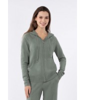 Джемпер на молнии с капюшоном Marc Andre Braided Elegance W24-00CH0114