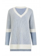 Джемпер с V-образным вырезом Marc Andre Ribbed Rhythm W25-00CH0916