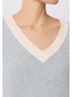 Джемпер с V-образным вырезом Marc Andre Ribbed Rhythm W25-00CH0916