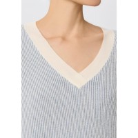 Джемпер с V-образным вырезом Marc Andre Ribbed Rhythm W25-00CH0916