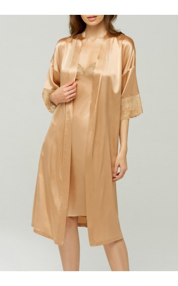 Кимоно длинное Marc & Andre Silk Caramel S22-00SS101-L