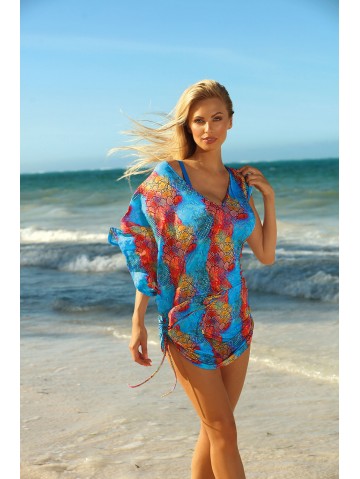 Туника пляжная Aquarilla синий Multicolor Aqua_Pareo/W1