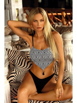 Купальник Aquarilla черно-белый Safra Aqua_575