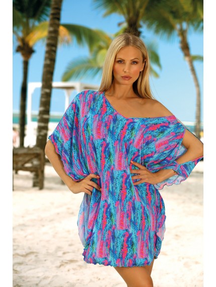 Туника пляжная Aquarilla голубой Multicolor Aqua_Pareo/P1