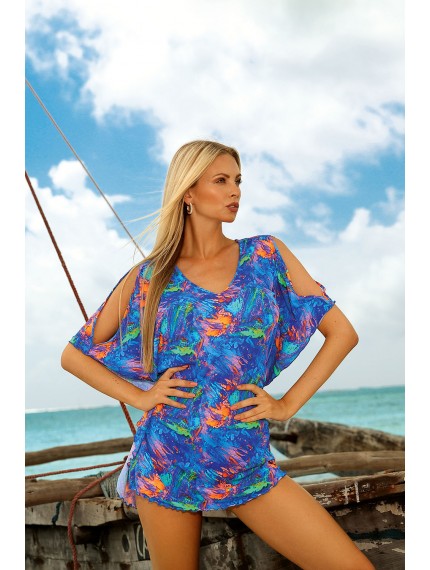 Туника пляжная Aquarilla синий Multicolor Aqua_Pareo/P3