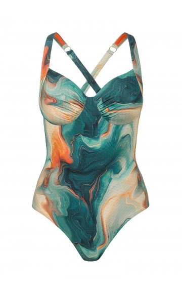 Сплошной купальник Marc Andre Sea Swirls L2609-P-511