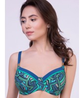 Верх купальника Milavitsa Адриатика 460212 Cине-бирюзовый