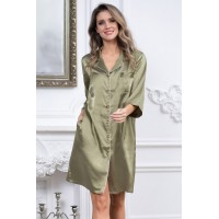Халат Mia-Mella Julia 8737 оливковый Халат Mia-Mella Julia 8737 оливковый
