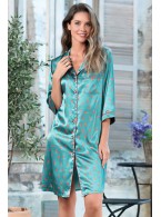 Халат Mia-Mella Julia peppers 7077 изумрудный