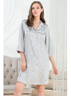 Халат Mia-Mella Stars 7077 серый