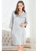 Халат Mia-Mella Stars 7077 серый