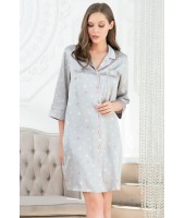 Халат Mia-Mella Stars 7077 серый