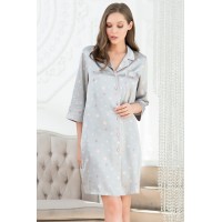 Халат Mia-Mella Stars 7077 серый