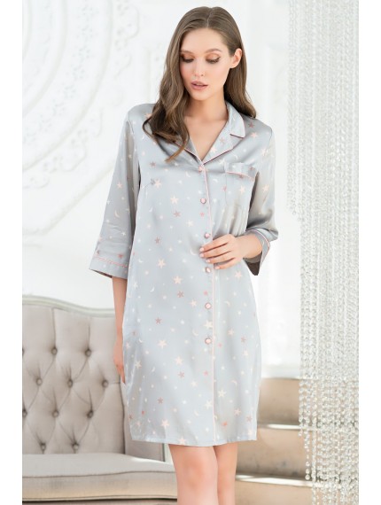 Халат Mia-Mella Stars 7077 серый