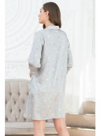 Халат Mia-Mella Stars 7077 серый