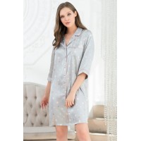 Халат Mia-Mella Stars 7077 серый