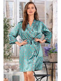 Халат Mia-Mella Julia peppers 7073 изумрудный Халат Mia-Mella Julia peppers 7073 изумрудный