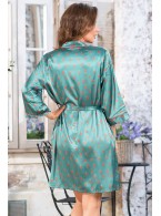 Халат Mia-Mella Julia peppers 7073 изумрудный