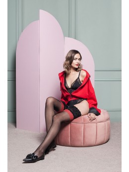 Чулки Gabriella 474 Victoria Nero/Red/Nero