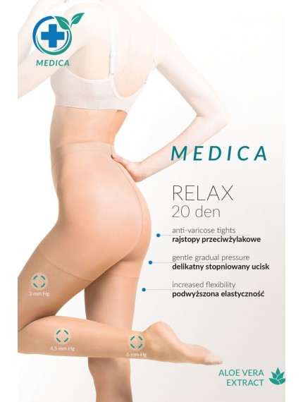 Колготки Gabriella 110 Medica Relax 20 den Neutro