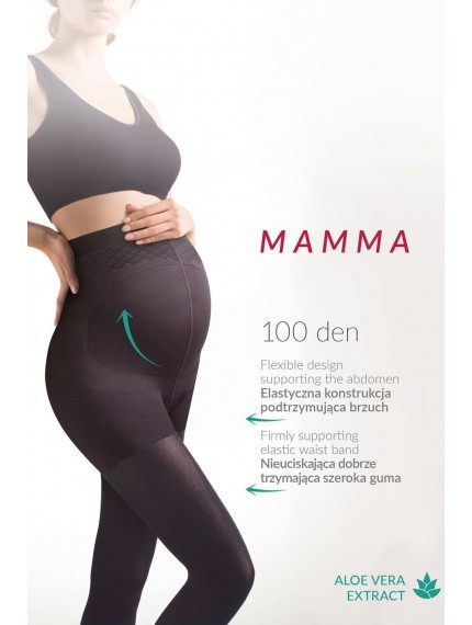 Колготки Gabriella 174 Mamma 100 den Nero