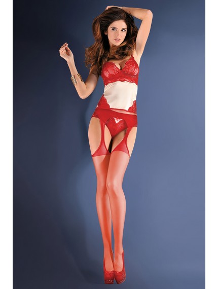 Чулки Gabriella 235 Strip Panty Classic Red