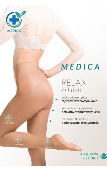 Колготки Gabriella 111 Medica Relax 40 den Neutro