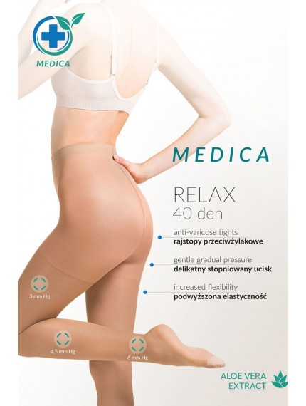 Колготки Gabriella 111 Medica Relax 40 den Neutro