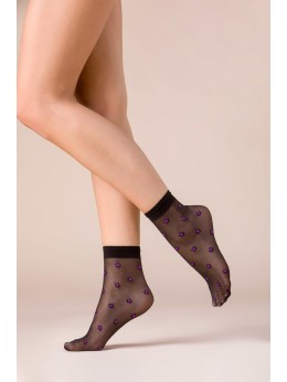 Носочки Gabriella 529 Skarpetki Stars Nero/Orchid Носочки Gabriella 529 Skarpetki Stars Nero/Orchid