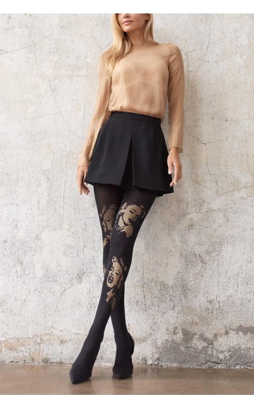 Колготки Marilyn Allure B03 Black-Gold